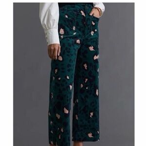 Maeve Leopard Print Corduroys